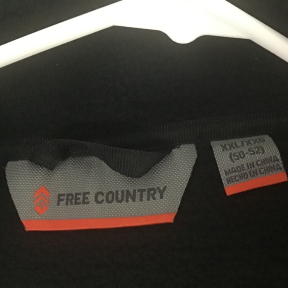 COPY - Mens Free Country Jet Black Grid Fleece XXL - Picture 6 of 10